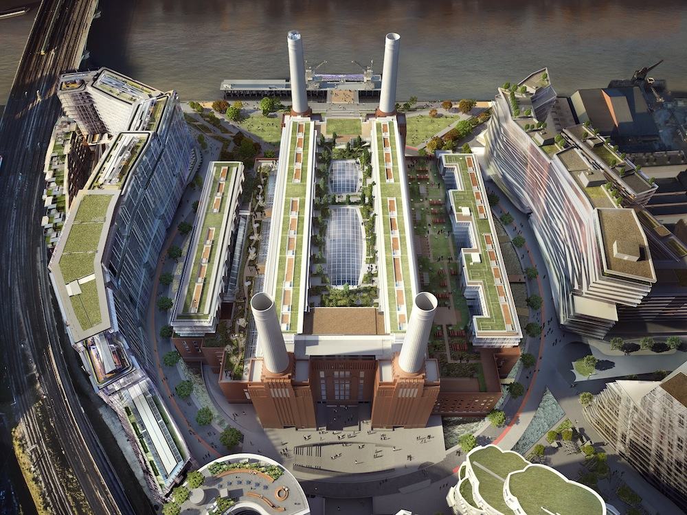 Battersea Power Station - Aerial view