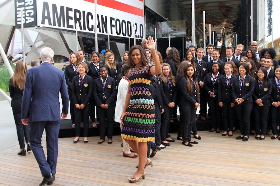 US First Lady Michelle Obama visits the UNited State Pavilion at Milan Expo 2015. - Photo by Daniele Mascolo, courtesy of Expo 2015.