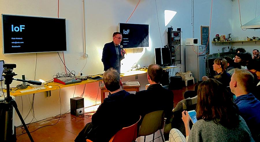 Reto Wettach @ IoF talk.