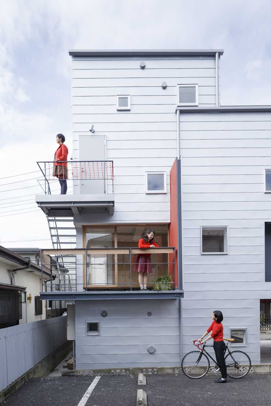 Around the Corner Grain building by Eureka and Maru Architecture - Photo by Ookura Hideki, courtesy of Eureka.
