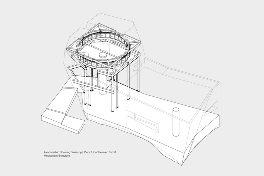 Gemma observatory - photo by Anmahian Winton Architects.