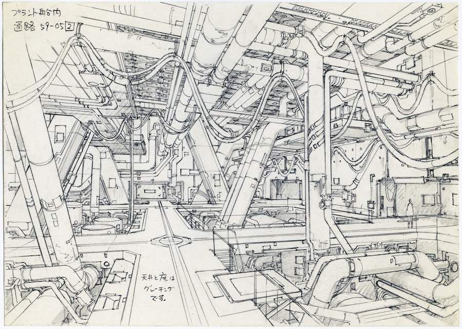 Anime Architecture - Concept Design for Ghost in the Shell 2 - Innocence by Takashi Watabe © 2004 Shirow Masamune, KODANSHA · IG, ITNDDTD