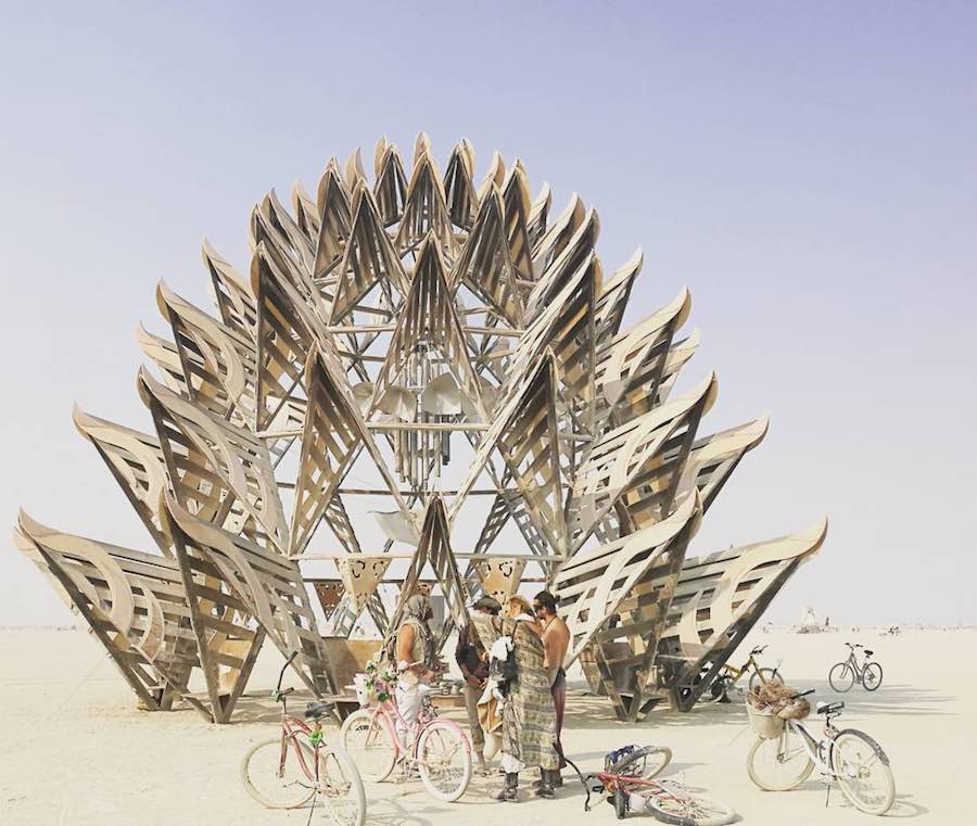 Burning Man 2017: Temple od Awareness - Photo by @yousenyoung, IG.