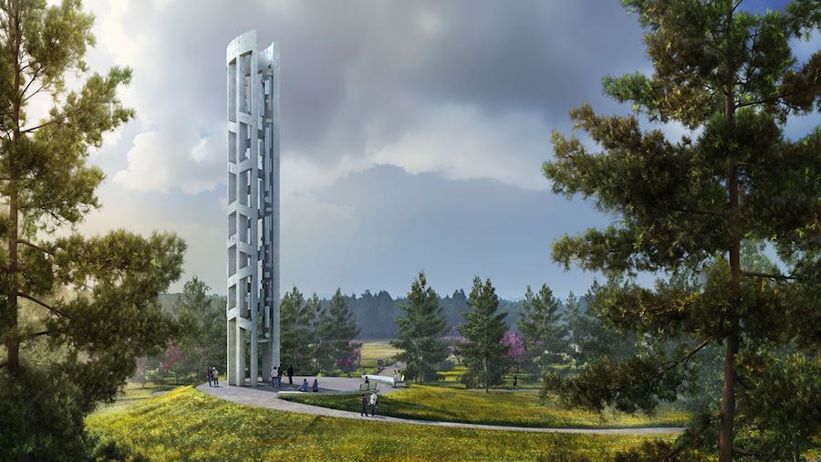 Tower of voices - courtesy of BioLinia and Paul Murdoch Architects-
