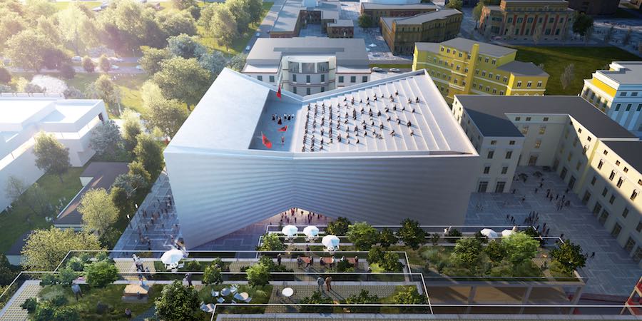 National Theatre of Albania in Tirana by BIG Bjarke Ingels Gourp - Image by BIG.