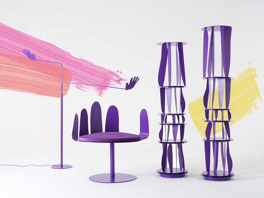 Crosby Studios’ ultraviolet and hands-full capsule collection for Opening Ceremony - Photo by Crosby Studios