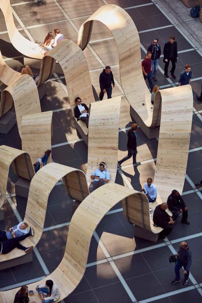 Please Be Seated by Paul Cocksedge for British Land - Courtesy of Broadgate.