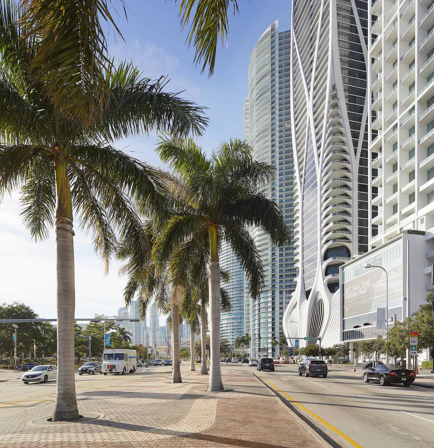One Thousand Museum skyscraper by Zaha Hadid Architects in Miami - Photo ©Hufton+Crow.