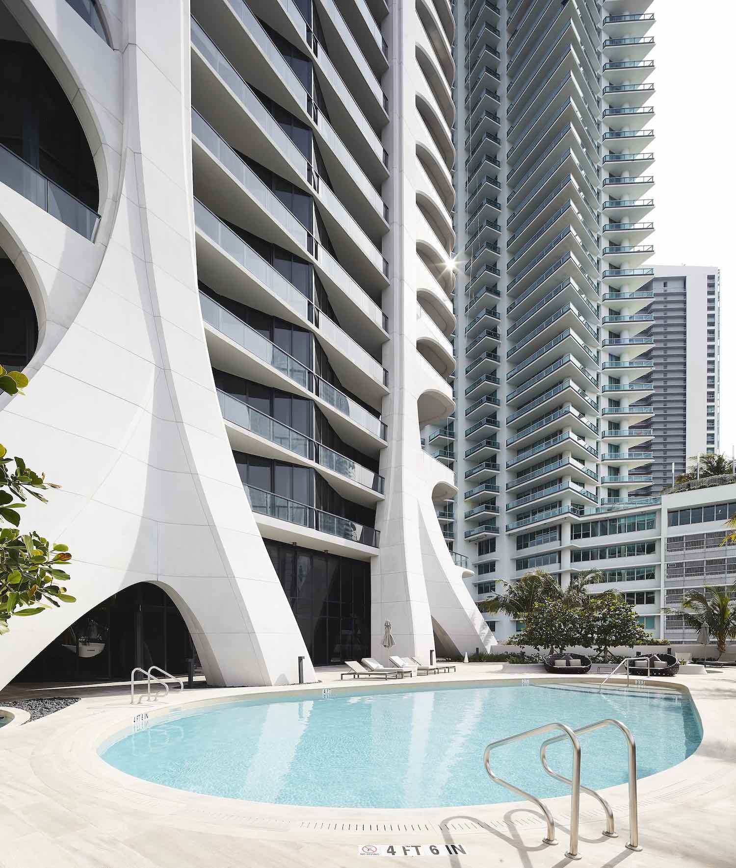 One Thousand Museum skyscraper by Zaha Hadid Architects in Miami - Photo ©Hufton+Crow.