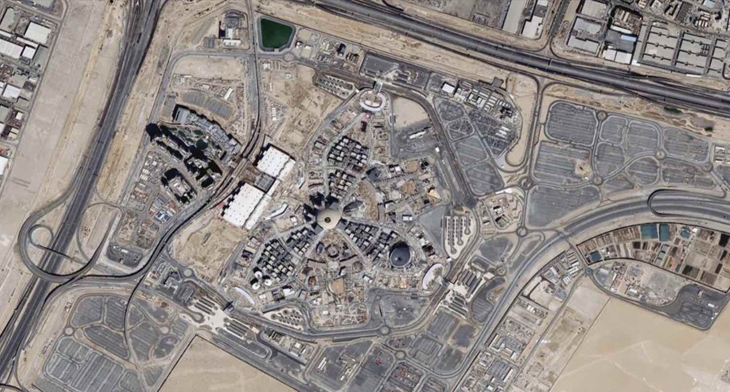 Expo construction site from above - Photo via IG @francedubai2020