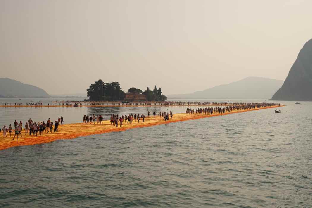 The Floating Piers, Lake Iseo 2016 - Photo by Wolfgang Volz ©Christo and Jean-Claude