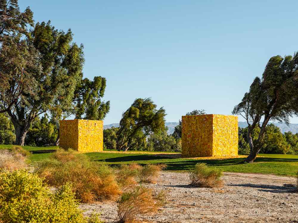 Serge Attukwei Clottey @ Desert X 2021 - Photo by Lance Gerber.