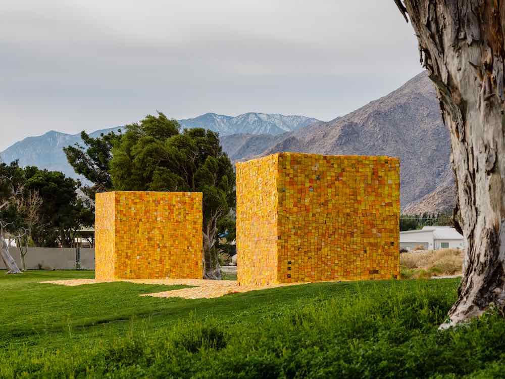Serge Attukwei Clottey @ Desert X 2021 - Photo by Lance Gerber.