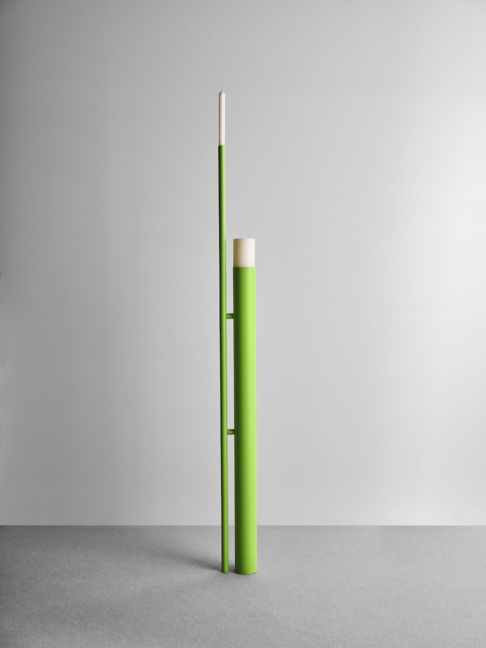 A FLAME FOR RESEARCH - Stack candleholder by Phiippe Malouin - Photo by Matteo Imbriani.