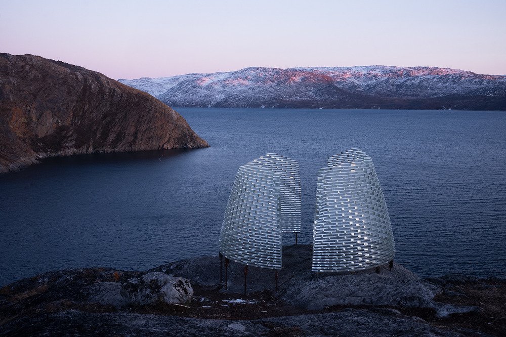 Qaammat Pavilion, Greenland, by Konstantin Ikonomidis - Photo by Julien Lanoo, courtesy of Konstantin Ikonomidis.