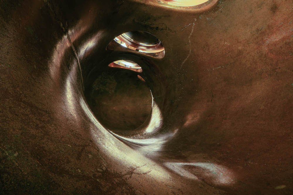 Architecture in Music photo project by Charles Brooks, inside a Selmer Balanced Action Saxophone.