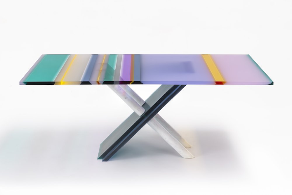 Rainbow table by Draga & Aurel - Photo by Federica Lissoni, courtesy of Draga & Aurel.