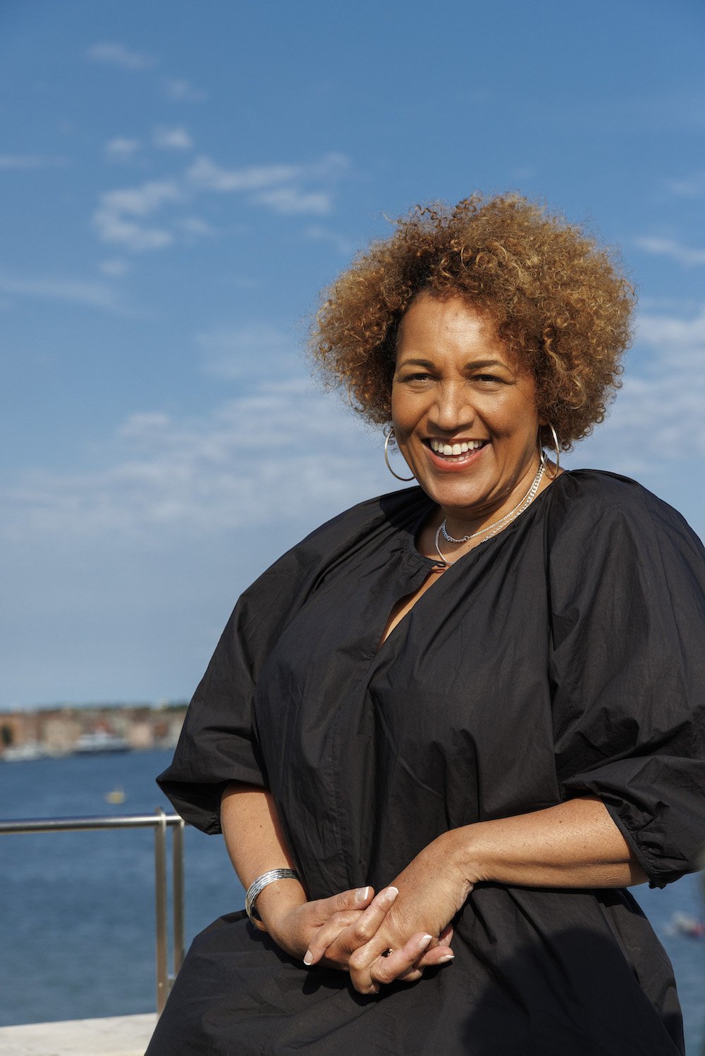 Venice Architecture Biennale 2023. Lesley Lokko in Venice - Photo by Jacopo Salvi, courtesy of La Biennale di Venezia.