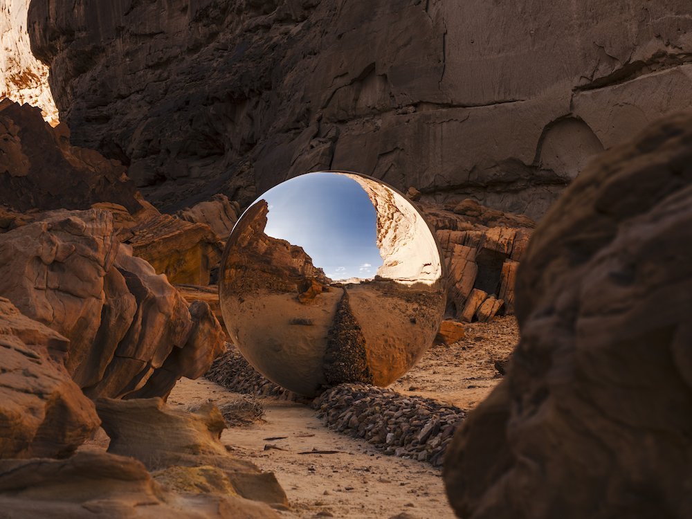 Faisal Samra, The Dot, Desert X AlUla 2024, photo by Lance Gerber, courtesy of The Royal Commission for AlUla.