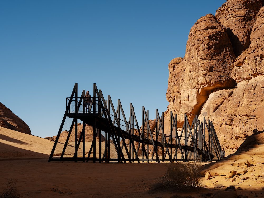 Filwa Nazer, Preserving Shadows, Desert X AlUla 2024, photo by Lance Gerber, courtesy of The Royal Commission for AlUla.