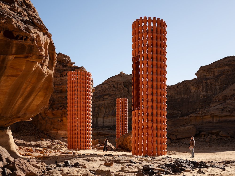 Rana Haddad and Pascal Hachem, Reveries, Desert X AlUla 2024, photo by Lance Gerber, courtesy of The Royal Commission for AlUla.