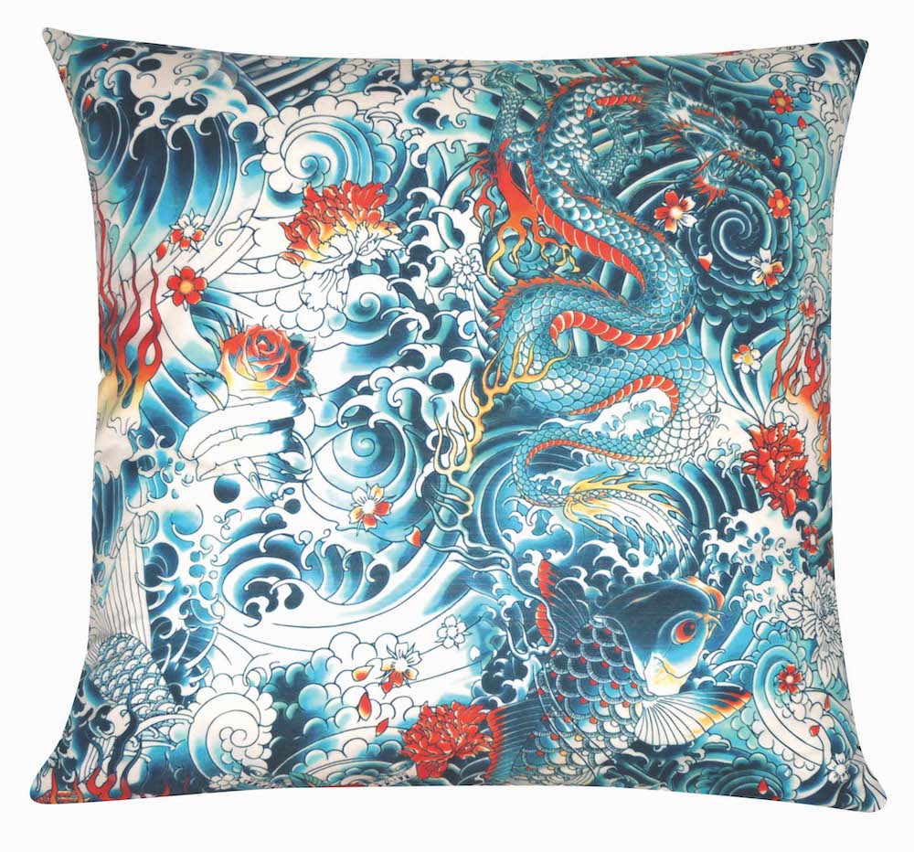 So Rock pillow by Jean Paul Gaultier for Roche Bobois - Photo by Roche Bobois.