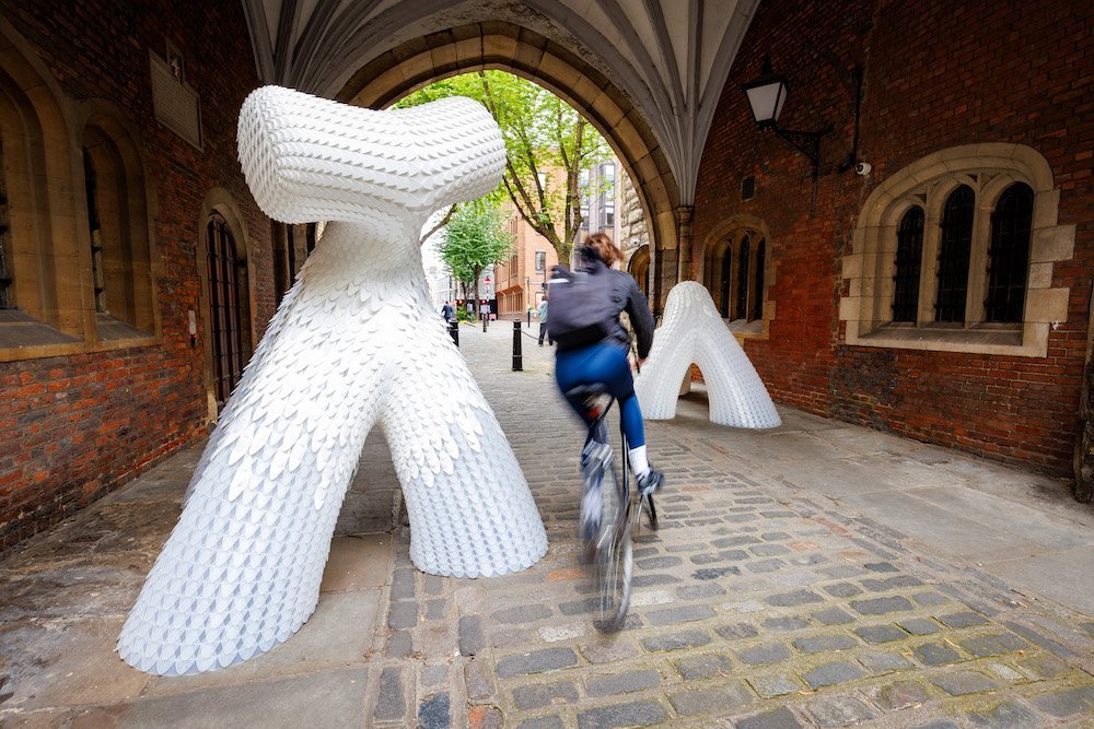 Gate Keepers by Duffy London & Orsi Orban - Photo by Sam Frost, courtesy of Clerkenwell Design Week 2024.