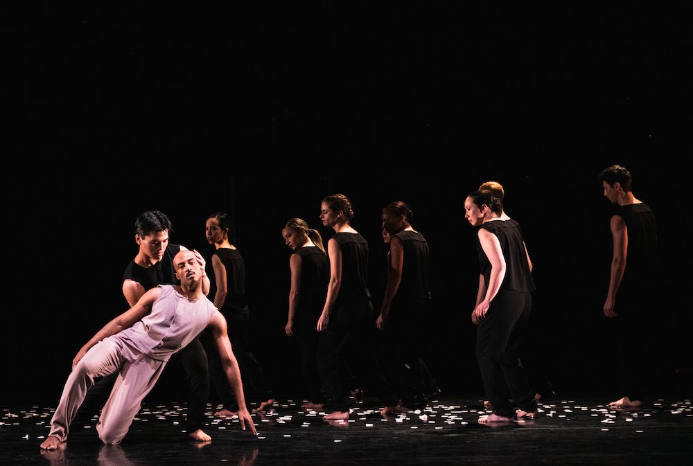 If You Could Swallow The Sun dance performance choreographed by Omar Román De Jesús. Austin Kelly, Shawn Lesniak and Company dancing - Photo by Ron Thiele.