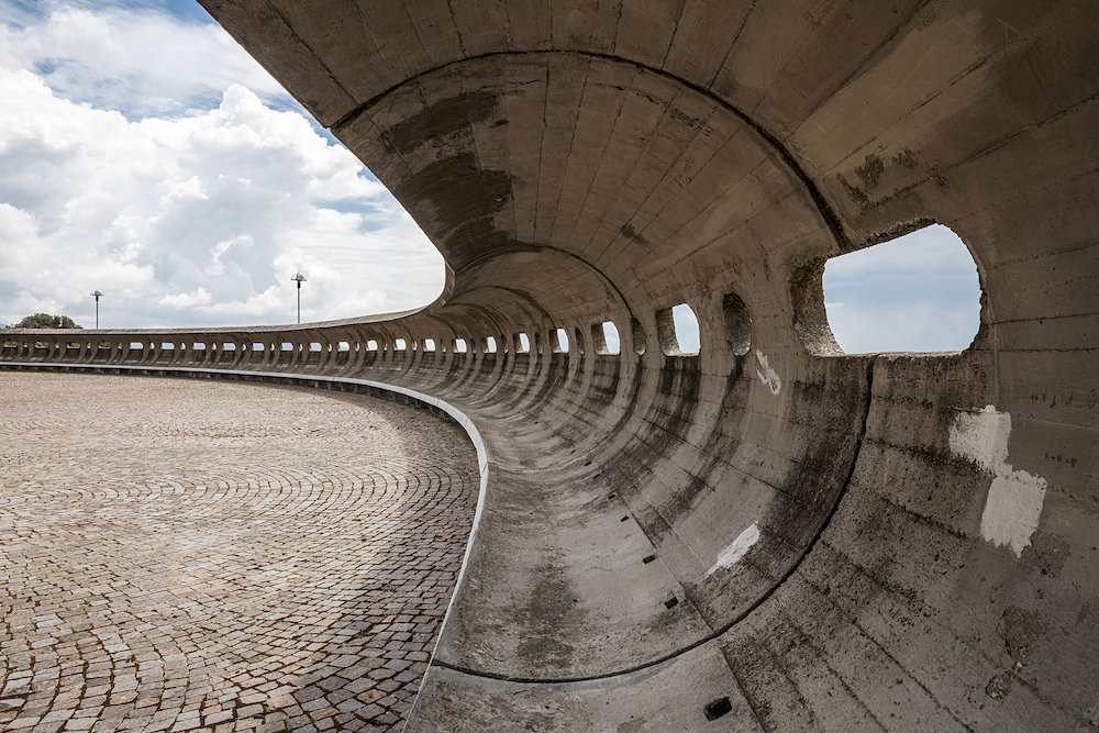 Urban furniture by Julio Lafuente in Collevalenza – Todi, 1953-1974 - Photo by Stefano Perego.
