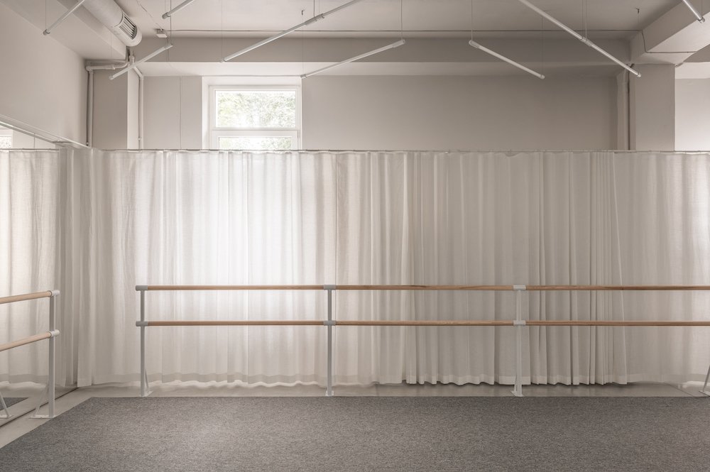 STAN yoga and barre studio by Dubrovska Studio in Kyiv - Photos by Yevhenii Avramenko, courtesy of Dubrovska Studio.