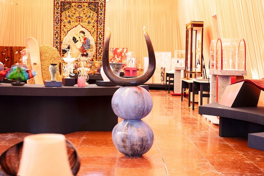 Inkomo ye Koyi by Zizipho Poswa in the Love (union) room - Photo by Alexandre Vazquez, ©Michelangelo Foundation.