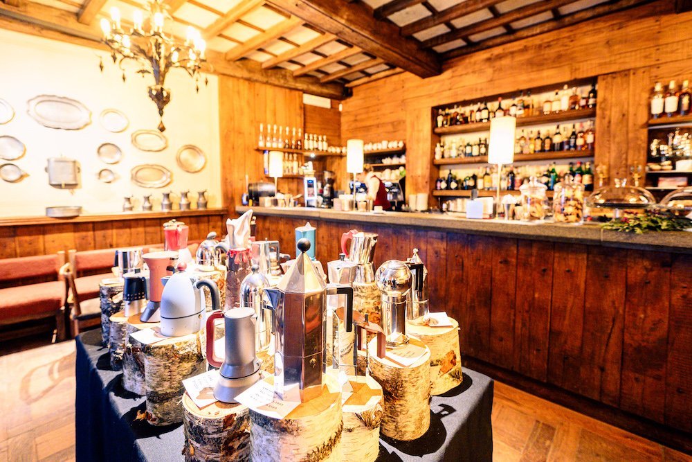 Le Caffettiere dei Maestri-Lavazza showcase at Courmayeur Design Week End 2025 - Photo by Giacomo Buzio.