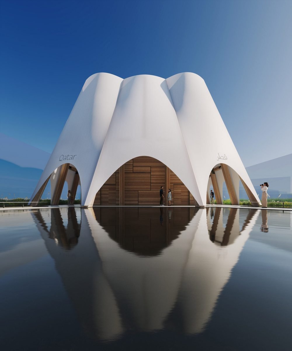 Qatar Pavilion by Kengo Kuma & Associates at Expo 2025 Osaka - Courtesy of Kengo Kuma & Associates.