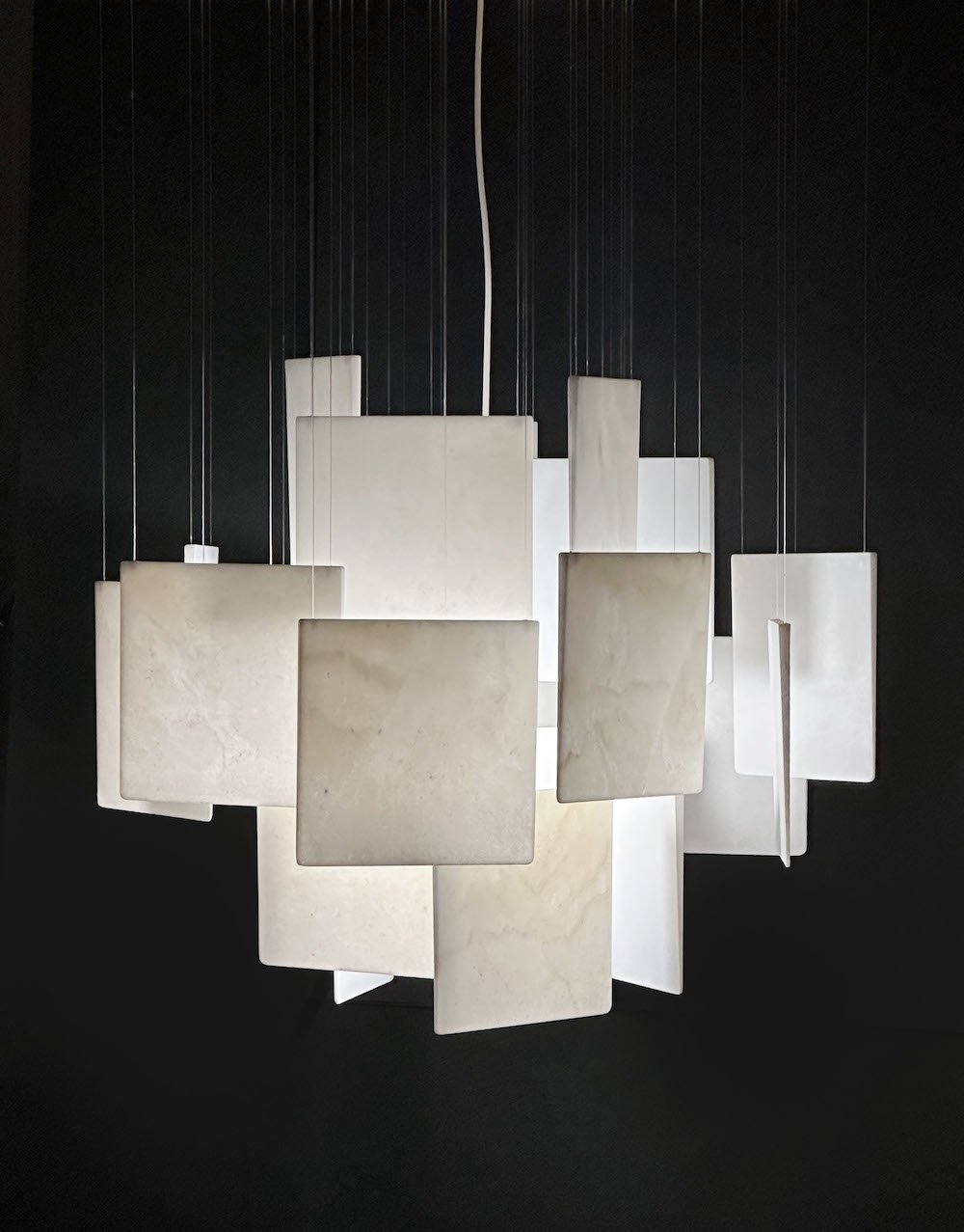INGO marble chandelier by Paolo Ulian - for Bufalini - Courtesy of Rossana Orlandi Gallery.