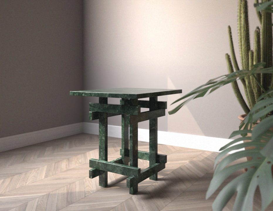 Paranoid V1 side table by Simone Fanciullacci - Photo by Simone Fanciullacci.