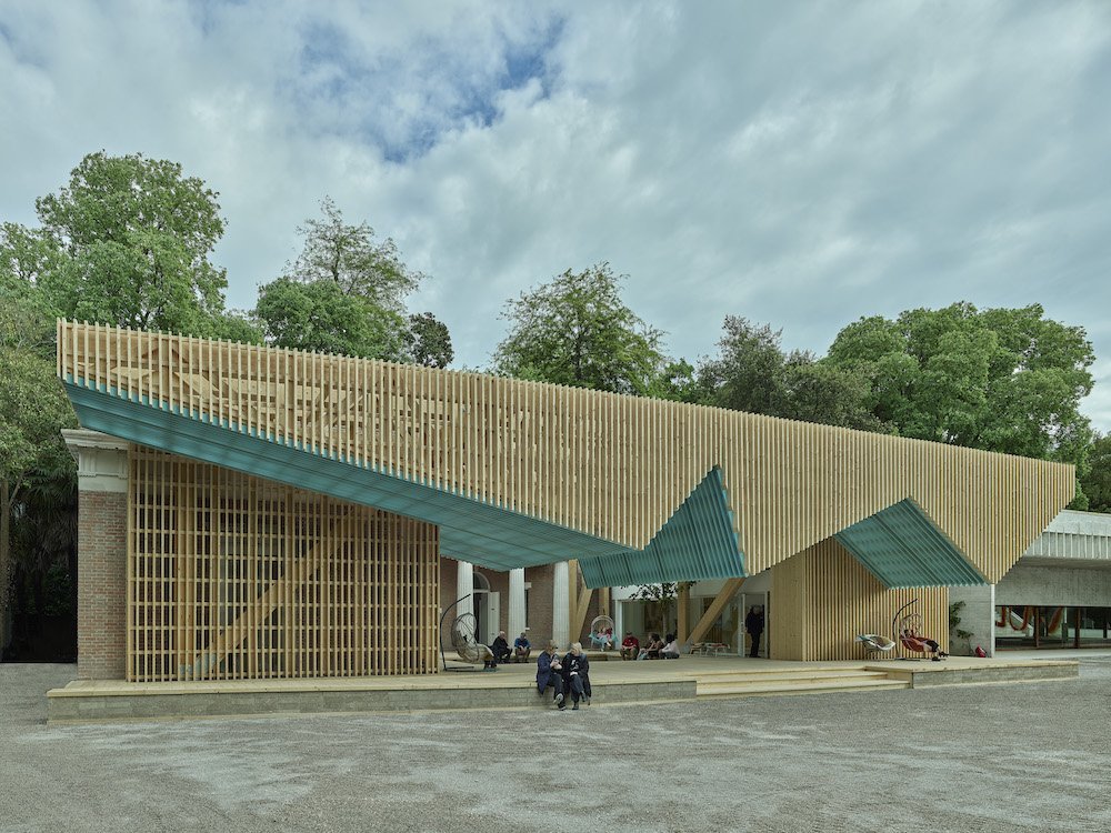 'Porch - An Architecture of Generosity.' US Pavilion at the 2025 Venice Architecture Biennale - Photo by ©Tim Hursley.