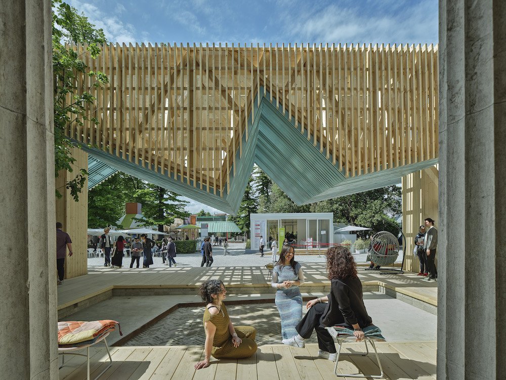 'Porch - An Architecture of Generosity.' US Pavilion at the 2025 Venice Architecture Biennale - Photo by ©Tim Hursley.