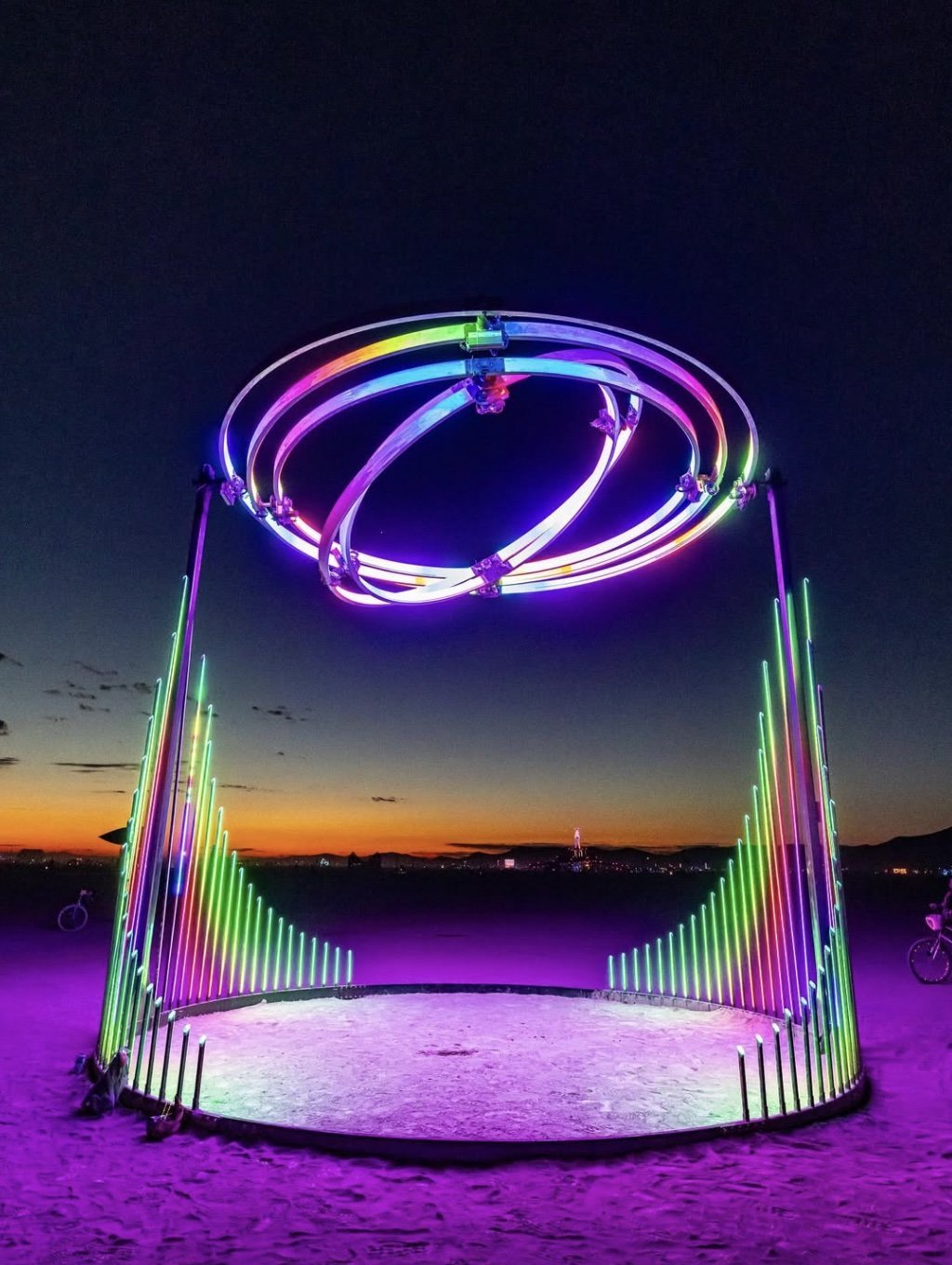 Event Horizon by Ben Bartlett aty Bruning Man 2025 - Photo via IG, follow @redpilotphotography