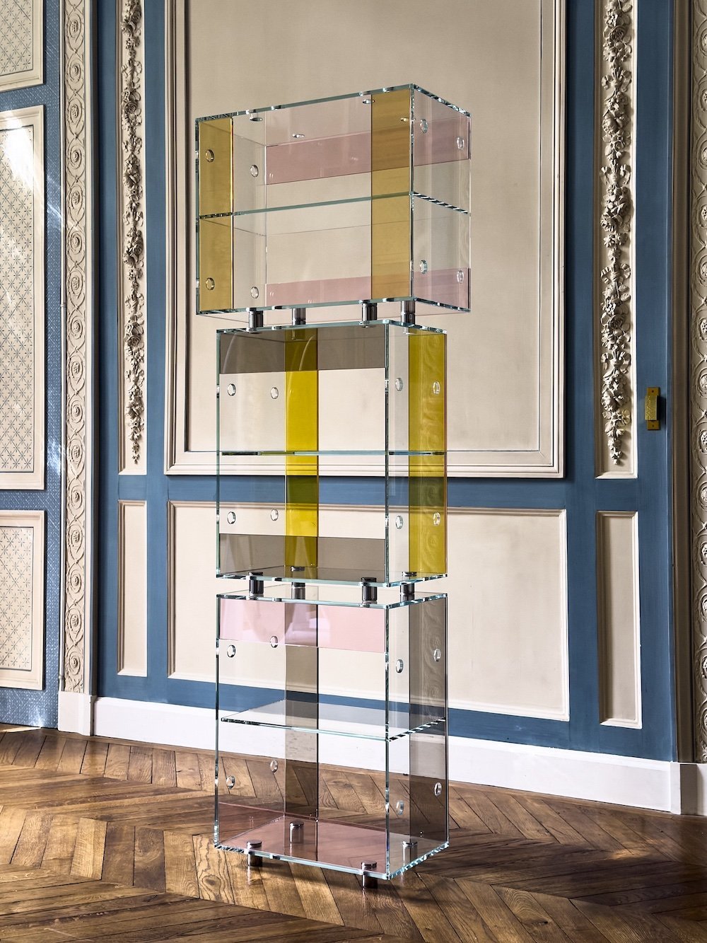 CR Boxes System by Marie and Alexandre at Designers of Tomorrow - Photo by Elodie Croquet, courtesy of Design Miami Paris.