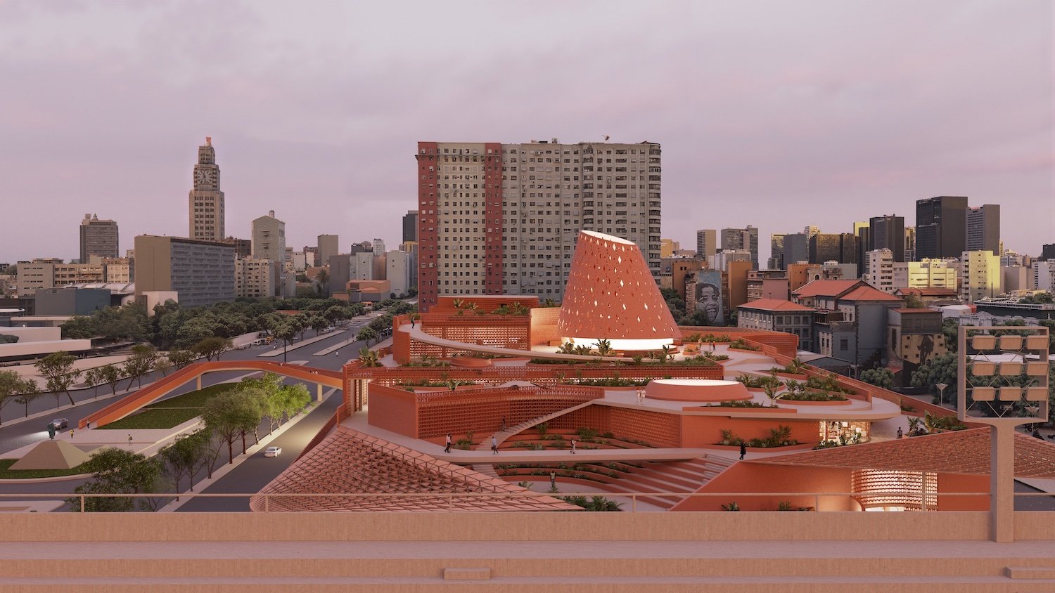 Biblioteca dos Saberes by Kéré Architecture in Rio de Janeiro - ©Kéré Architecture.