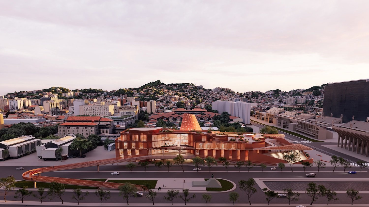 Biblioteca dos Saberes by Kéré Architecture in Rio de Janeiro - ©Kéré Architecture.