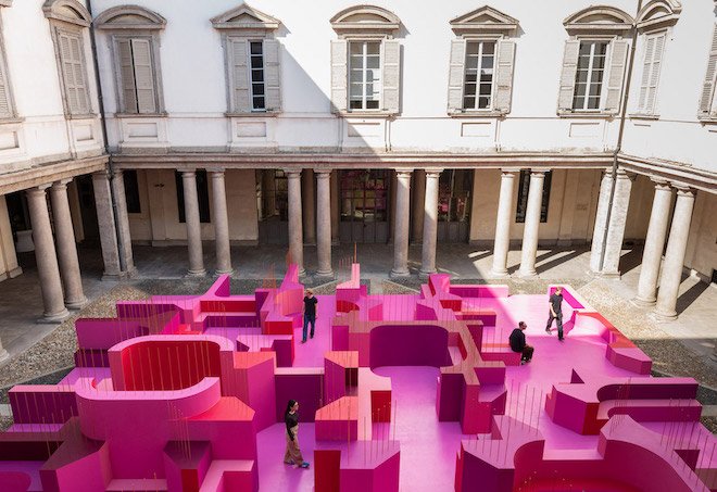 Lina Ghotmeth’s pink maze