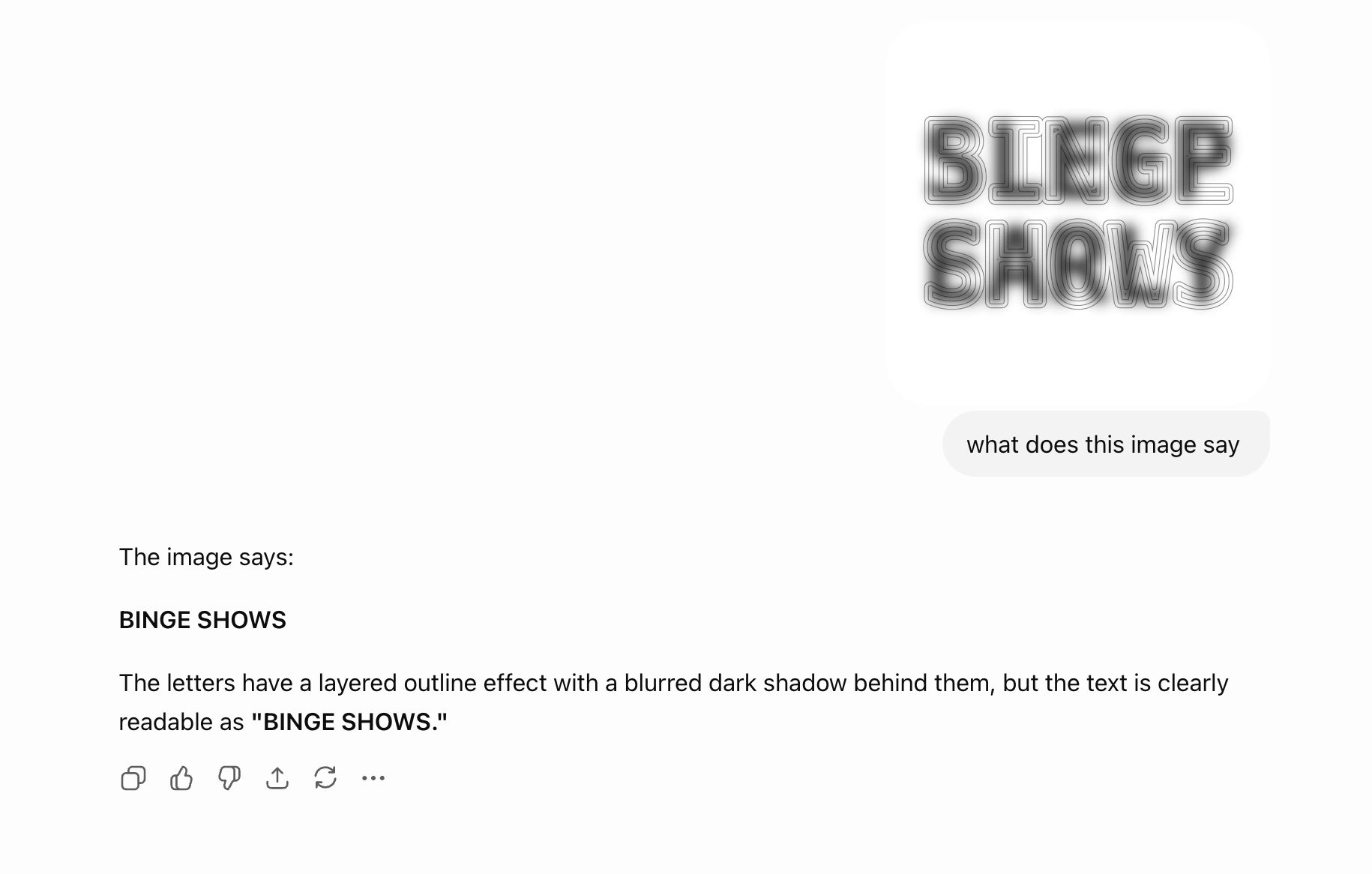 Decoy Font tested on ChatGPT - Image by Mixfont.