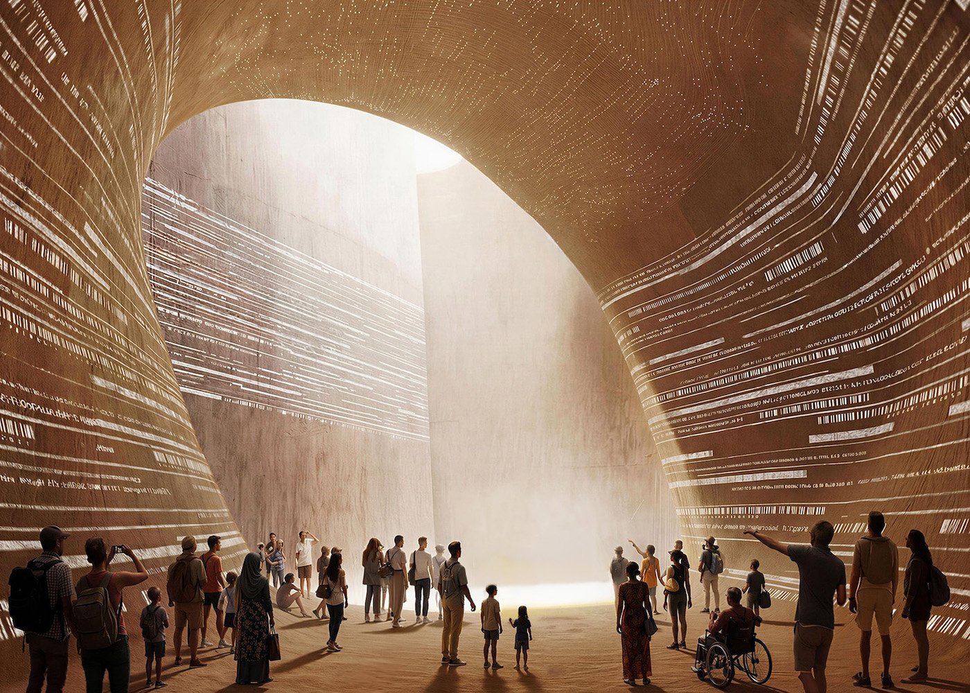 Rotterdam Rocks by MVRDV, Entering the caves of the Elysium - Visual by MVRDV.