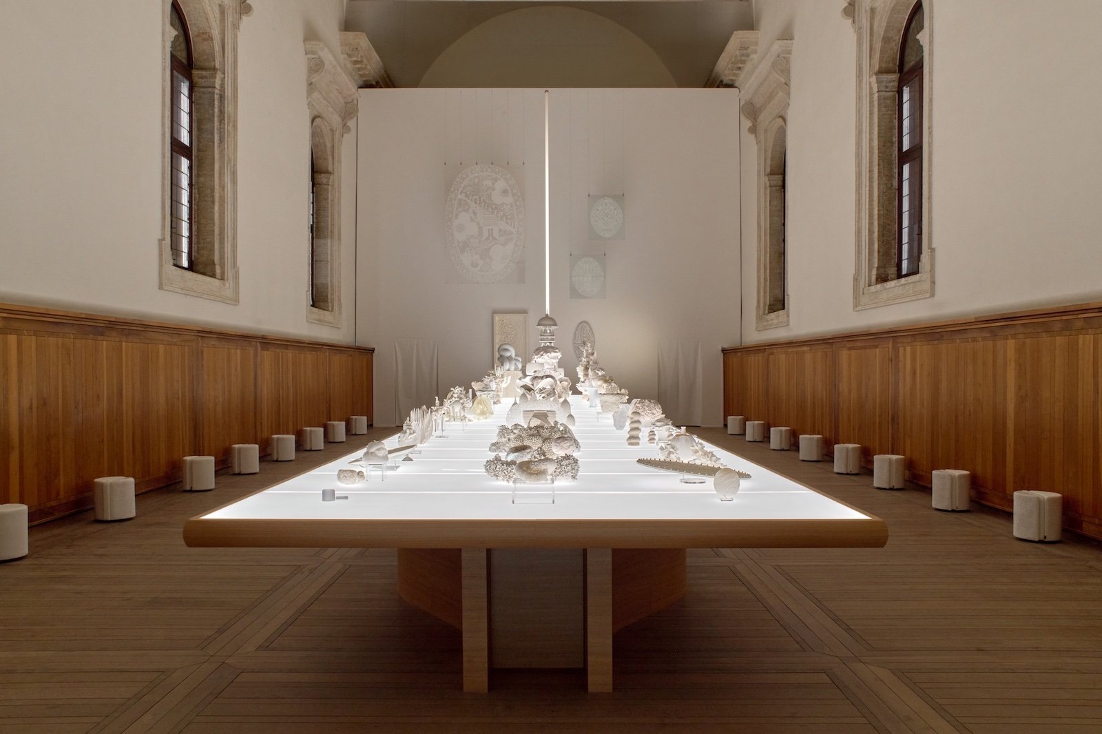 HOMO FABER 2026, A Feast of Light installation installation by Es Devlin - Photo by Giulio Ghirardi, ©Michelangelo Foundation.