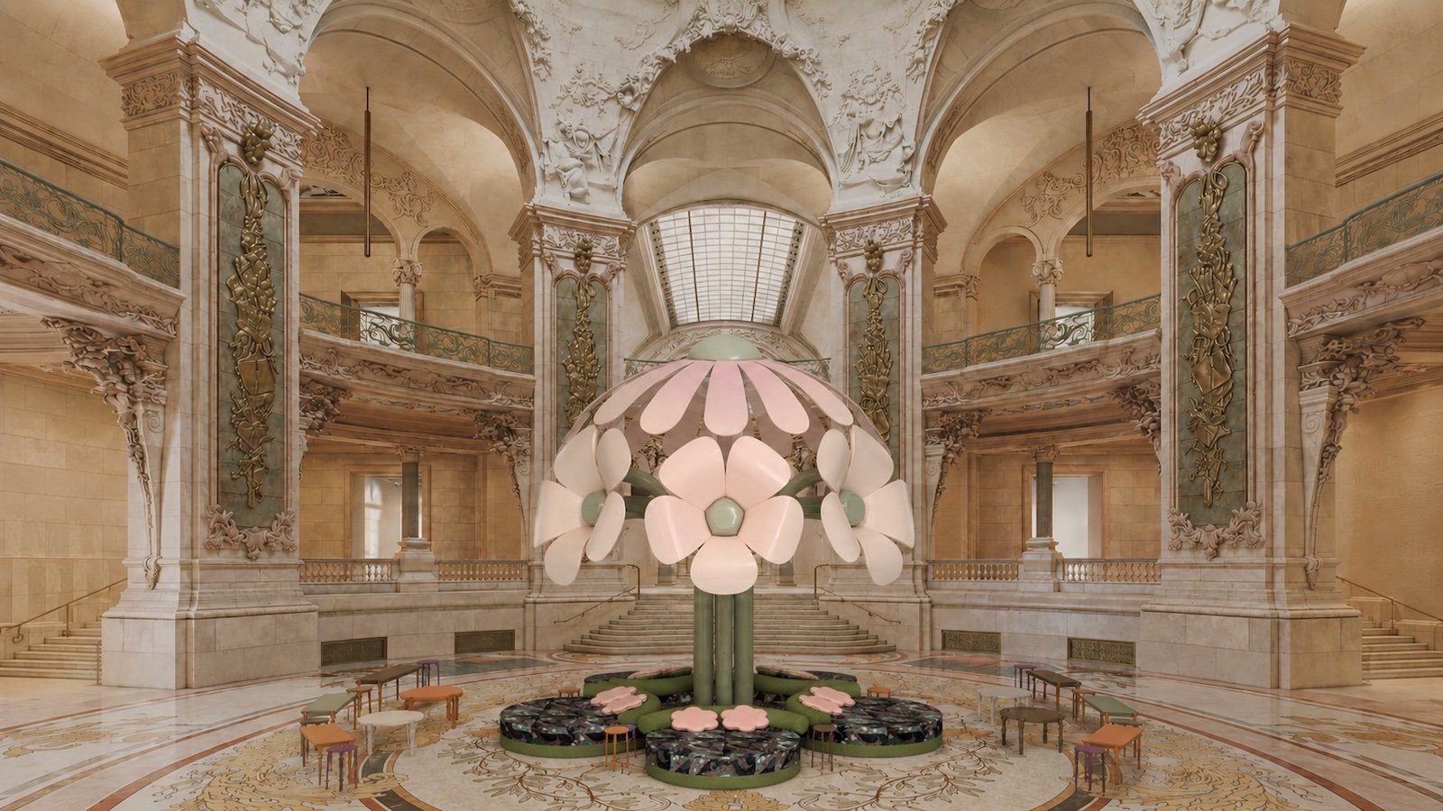LE GRAND BOUQUET, Uchronia at the Grand Palais - Visual by Uchronia.