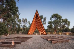 World Architecture Festival Awarda 2018.. Chapel Our Lady of Fátima by Plano Humano Arquitectos. Castelo Branco, Portugal. ©João Morgado.