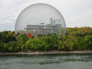 Montreal Biosphere by Buckminster Fuller - Photo by Cédric Thévenet, Wikimedia.