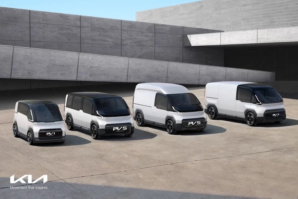 KIA's PBV Concept Lineup - Image Credits by KIA.
