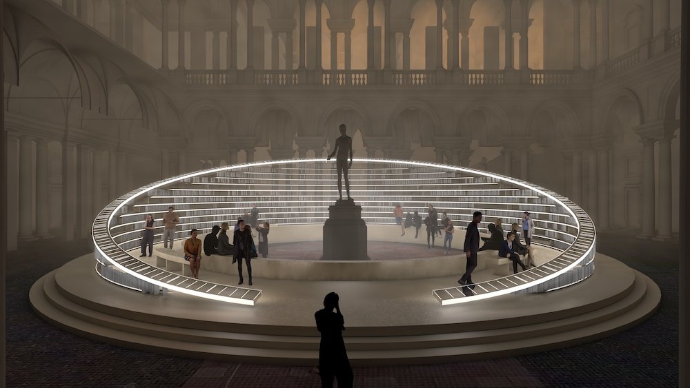 Es Devlin's Library of Light - ©Es Devlin Studio, courtesy of Salone del Mobile.Milano.